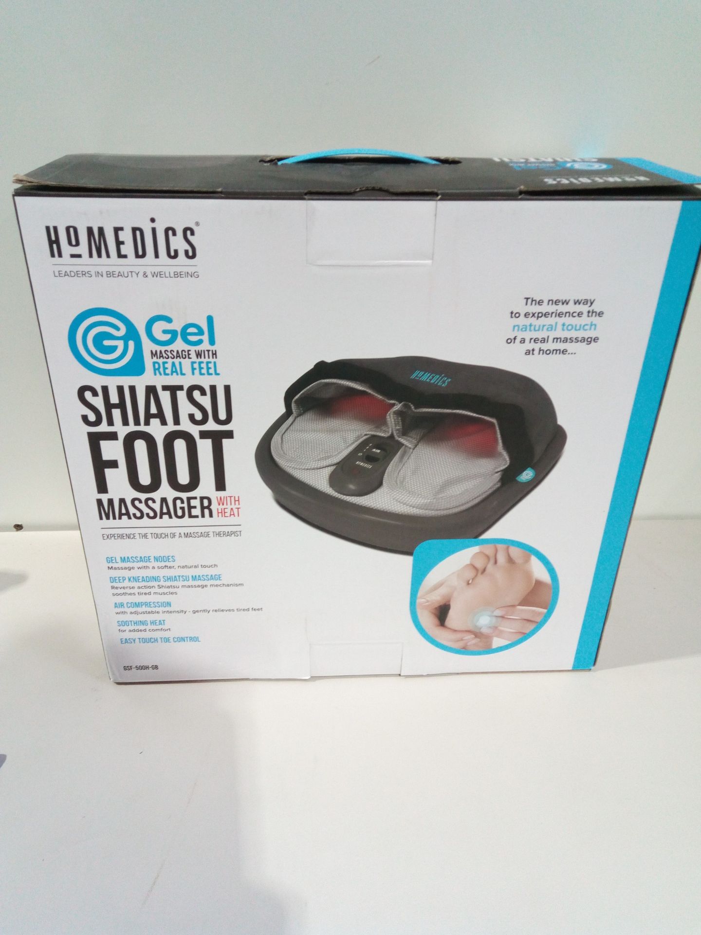 RRP £90.00 HoMedics Shiatsu Foot Massager with Heat (Black) - Image 2 of 2