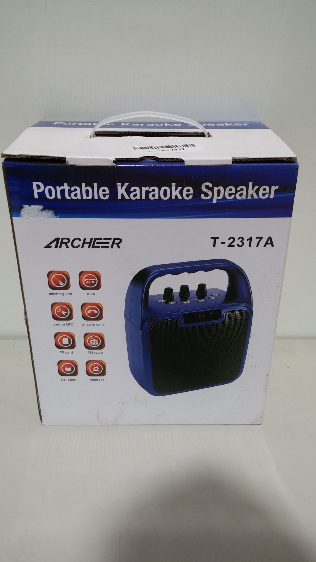 RRP £45.13 Portable Karaoke Machine - Image 2 of 2