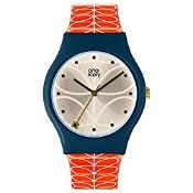 RRP £17.99 Orla Kiely Unisex Adult Analogue Classic Quartz Watch with plastic Strap OK2228