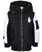 RRP £52.00 GULLIVER Boy Hooded Black-White Jacket 110cm