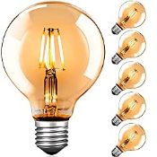 RRP £17.93 Vintage LED Light Bulbs E27 Screw