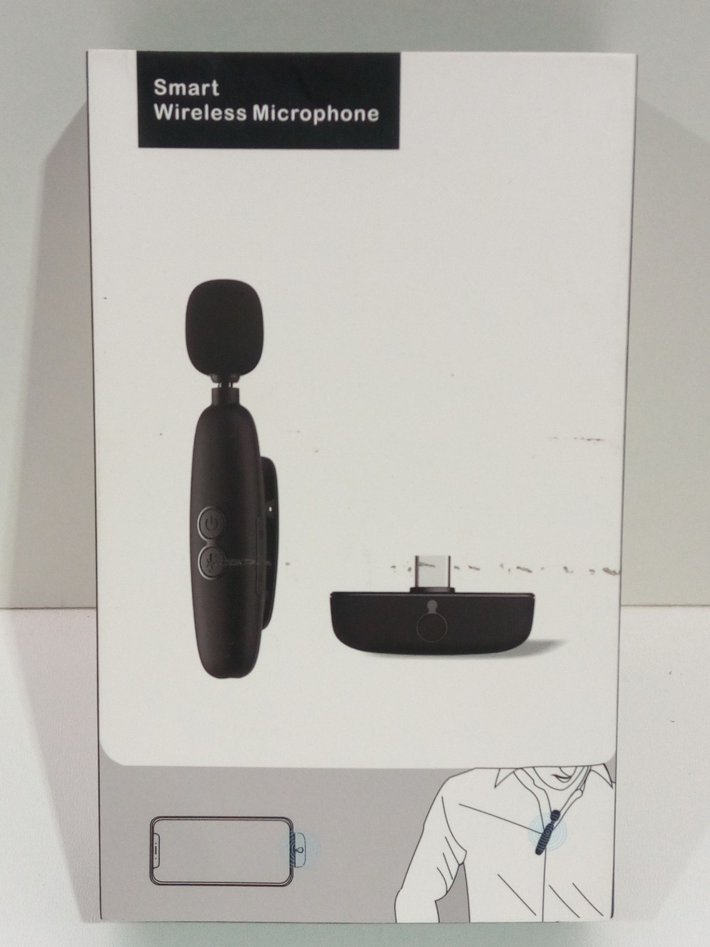 RRP £47.95 Plug&Play Wireless Lavalier Microphone for iPhone iPad Android Computer Laptop - Image 2 of 2