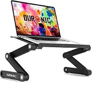 RRP £27.07 Duronic Laptop Stand DML121 | Multi-use Folding Desk