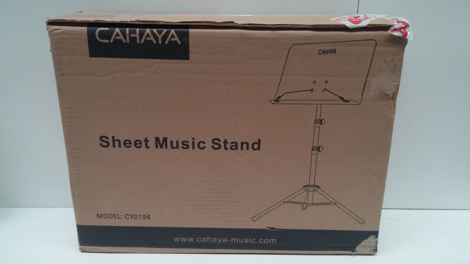 RRP £25.68 CAHAYA Sheet Music Stand Metal Portable with Carrying Bag - Image 2 of 2