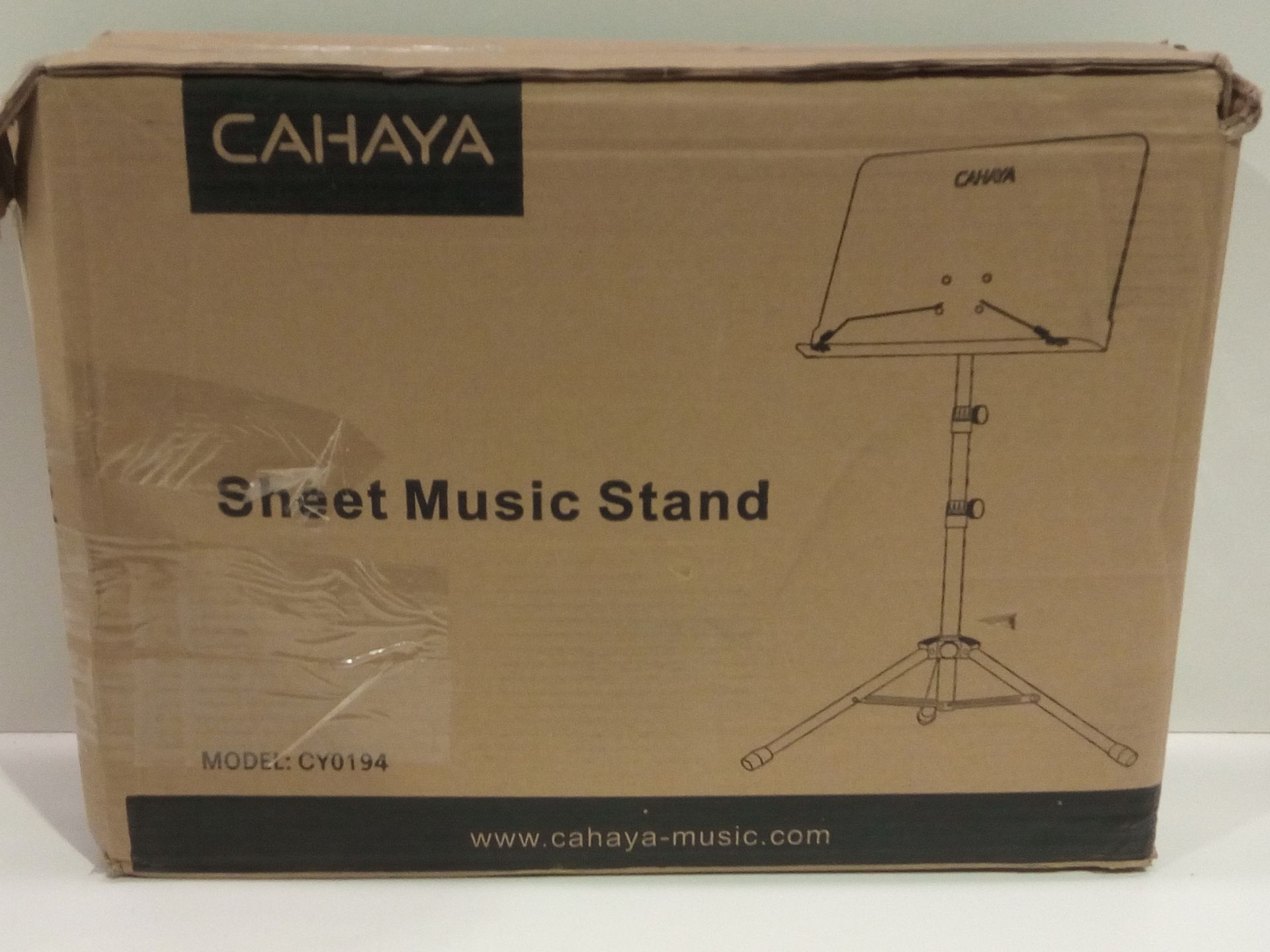 RRP £28.26 CAHAYA Sheet Music Stand Metal Portable with Carrying Bag - Image 2 of 2