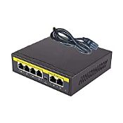 RRP £25.50 CASPERi 4 Port POE switch with 2 Uplink ports 4CH Power