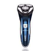 RRP £39.98 SweetLF 3D Rechargeable IPX7 Waterproof Electric Shaver