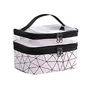 RRP £13.99 Double Layer Cosmetic Bag