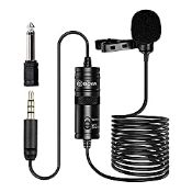 RRP £15.37 BOYA BY-M1 Professional Lavalier Microphone