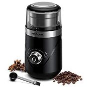 RRP £32.99 SHARDOR Coffee Grinder Electric with Adjustable Precision Setting