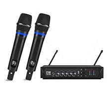 RRP £89.99 XTUGA UH330 Rechargeable Wireless Handheld Microphone with ECHO Effect