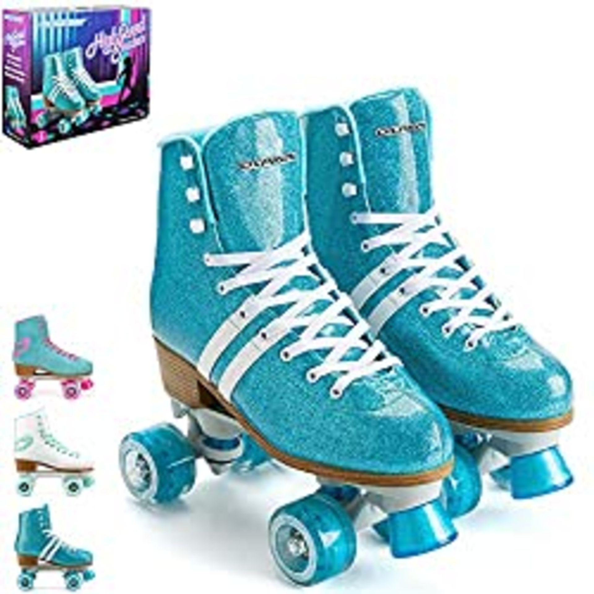 RRP £44.44 Osprey Retro Quad Roller Skates for Adults Women's