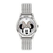 RRP £19.99 Disney Womens Analogue Classic Quartz Watch with Stainless Steel Strap MN8008