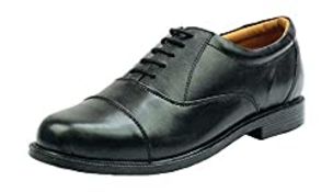RRP £21.98 Cadets Parade Shoes. Oxford Capped Suitable for ATC, Army CCF Etc (12 UK) Black