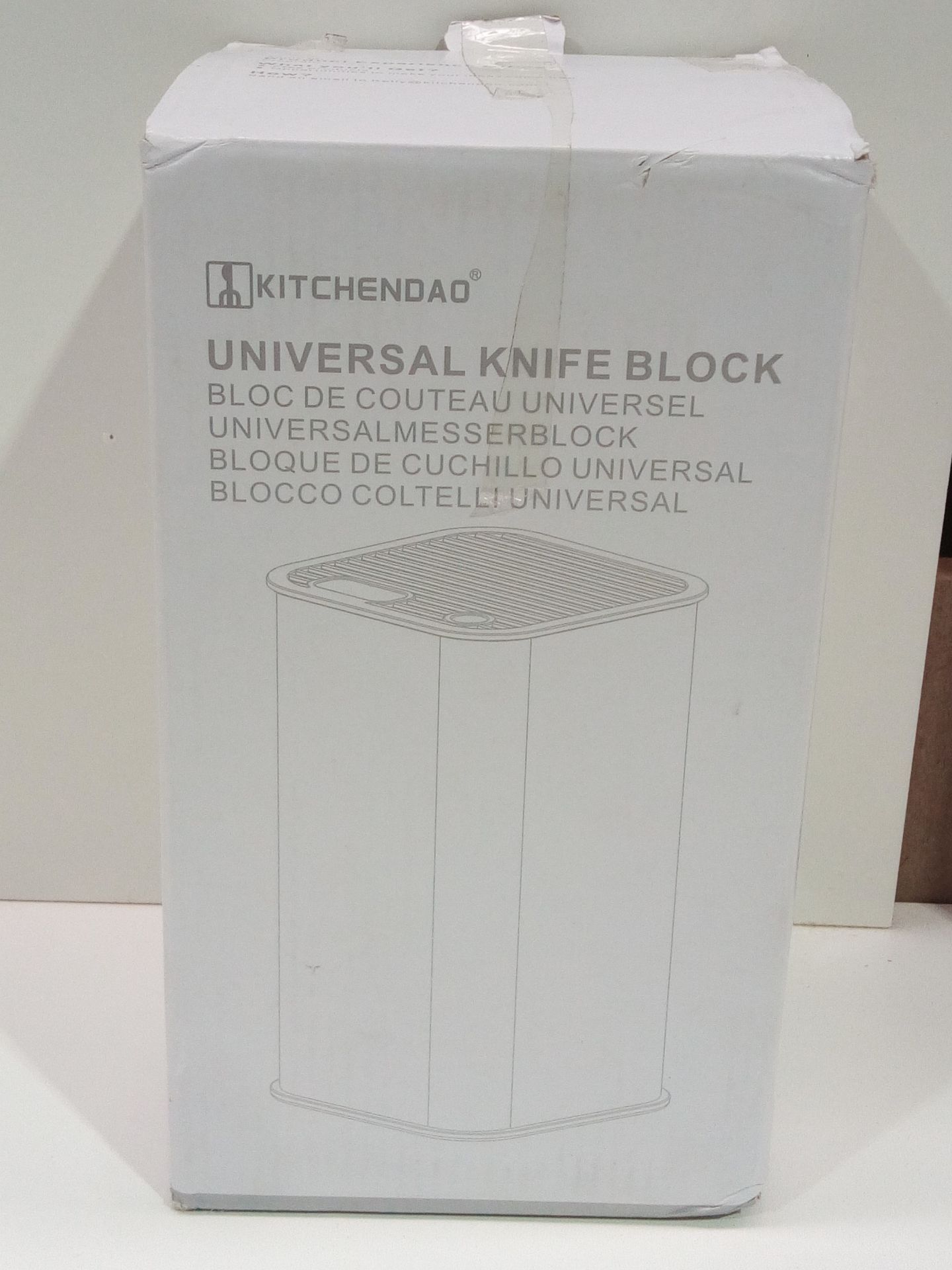 RRP £20.99 Universal Stainless Steel Knife Block with Slots for - Image 2 of 2