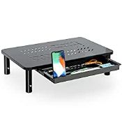 RRP £18.43 FITUEYES Monitor Stand Riser With Drawer