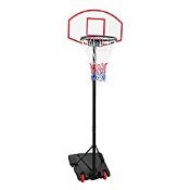 RRP £63.65 display4top Adjustable 179-209cm Portable Basketball Hoop