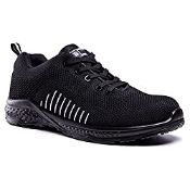 RRP £39.98 Black Hammer Mens Safety Trainers Non Metal Free S1P