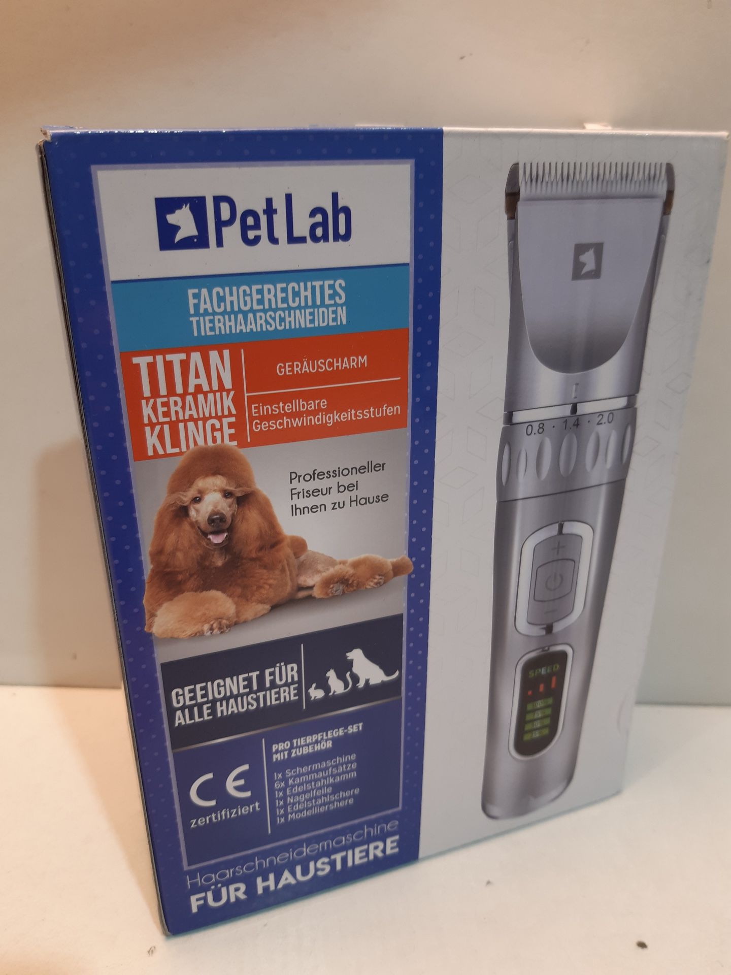 RRP £31.98 PetLab Dog Clippers Professional Dog Grooming Kit for - Image 2 of 2