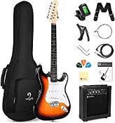 RRP £159.95 Vangoa 39 Inch Full Size Electric Guitar Beginner Starter