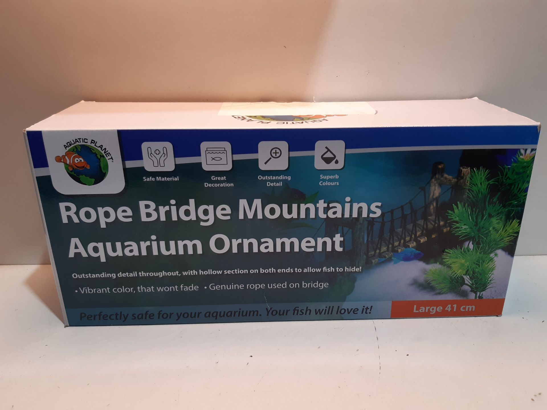 RRP £31.99 Aquatic Planet Rope Bridge Mountains Aquarium Fish - Image 2 of 2