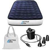 RRP £53.18 Active Era Luxury Camping Air Bed with USB Rechargeable Pump -