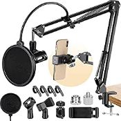 RRP £8.98 CAHAYA Microphone Stand Microphone Suspension Boom
