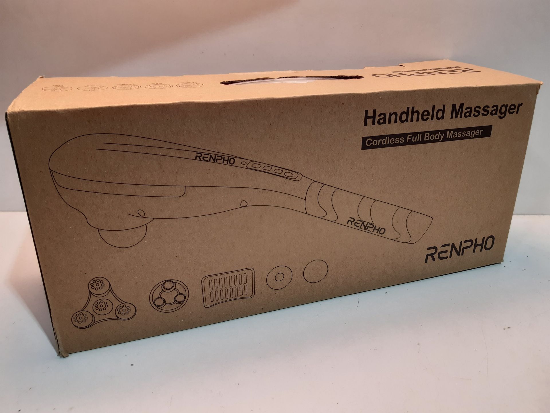 RRP £36.98 RENPHO Massager Rechargeable Cordless Handheld Massager - Image 2 of 2
