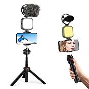 RRP £52.99 CAMOLO Vlogging Kit Smartphone Video Microphone Kit