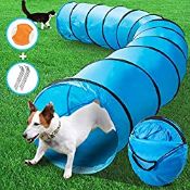 RRP £38.98 MASTERTOP Pet Dog Agility Training Tunnel Game with