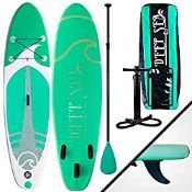 RRP £217.16 Deep Sea SUP Board Standard - Inflatable stand up paddling board with pump