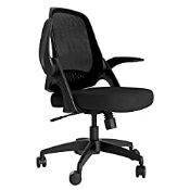 RRP £89.99 Hbada Office Chair Desk Chair Flip-up Armrest Ergonomic