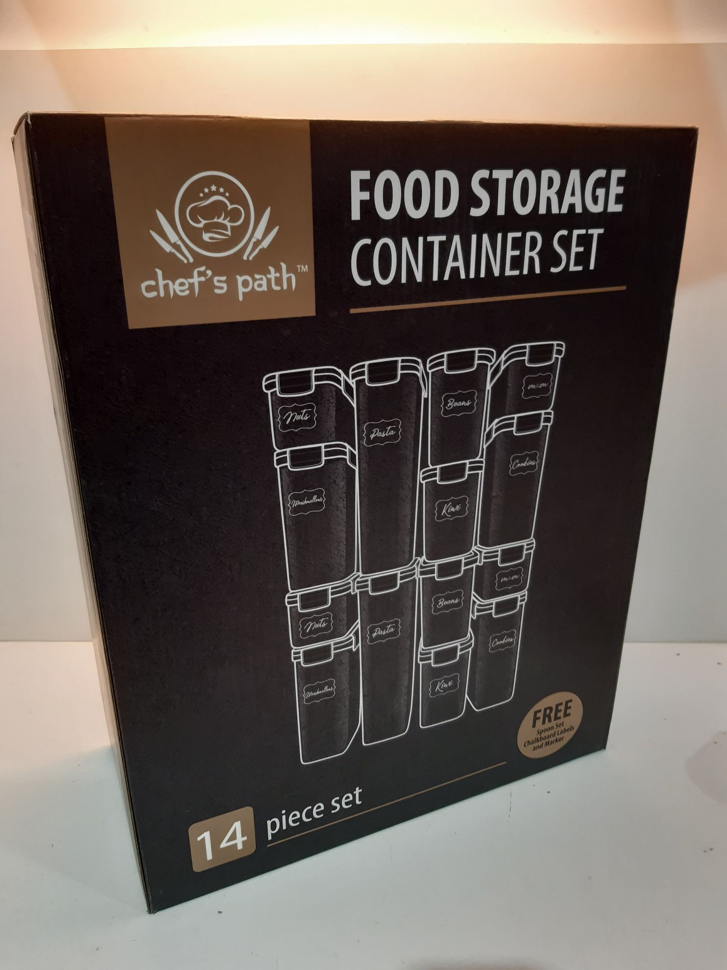 RRP £37.78 Chef's Path Airtight Food Storage Containers Set [14 Pc] - Image 2 of 2