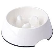 RRP £13.94 SUPER DESIGN Gobble-Stop Slow Feeder Dog Bowl Slow