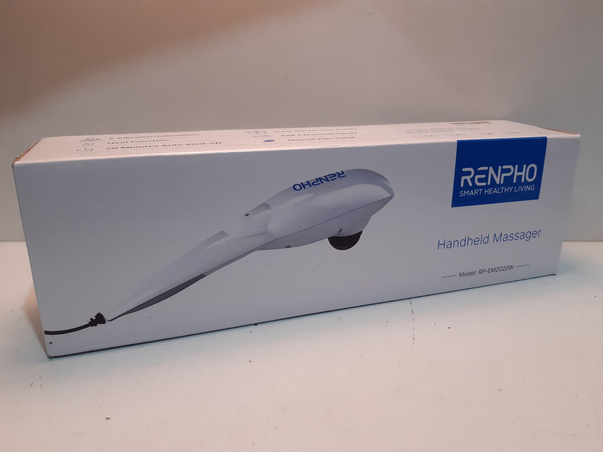 RRP £21.98 RENPHO Handheld Back Massager with Heat - Image 2 of 2