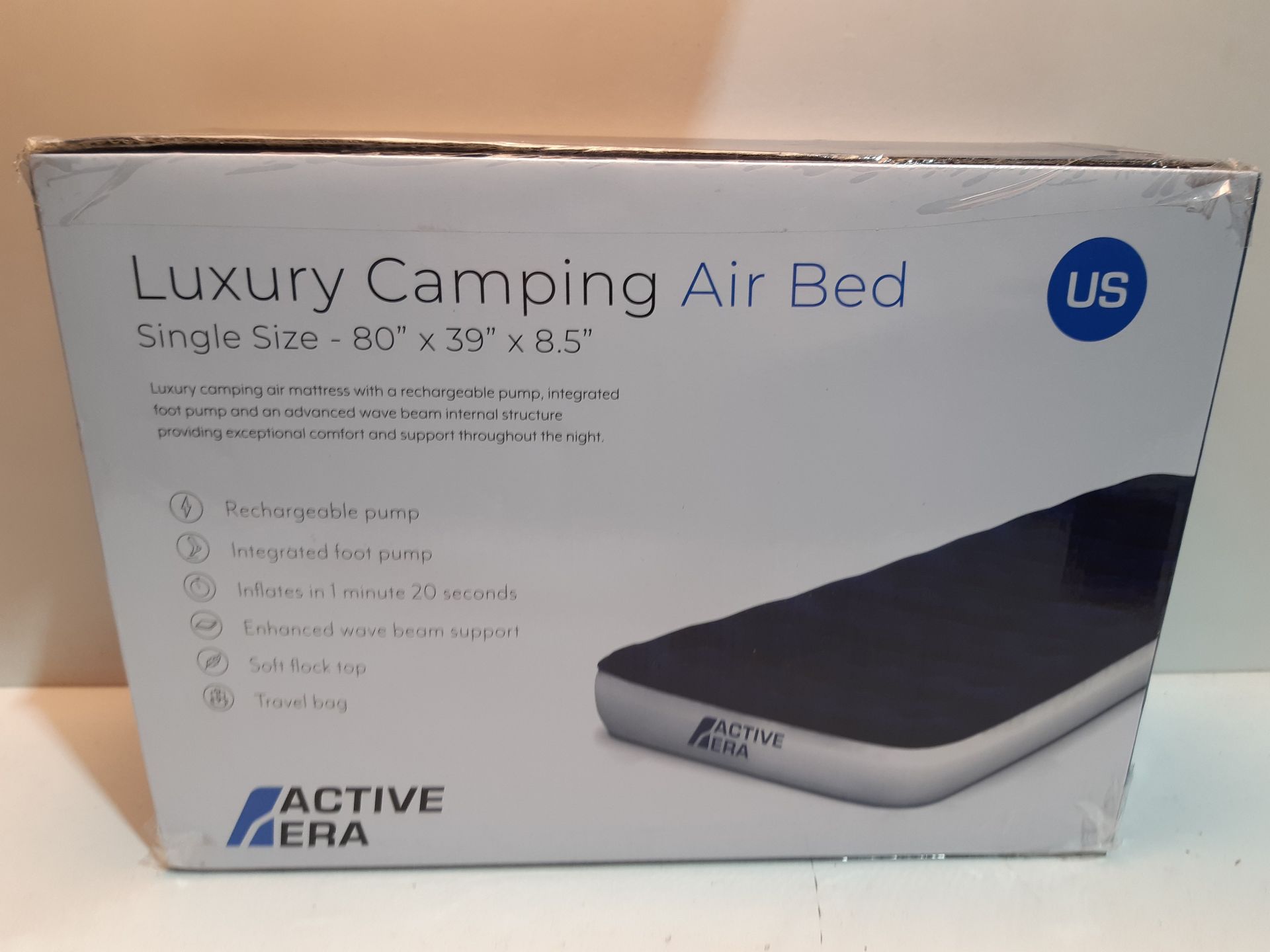 RRP £53.18 Active Era Luxury Camping Air Bed with USB Rechargeable Pump - - Image 2 of 2