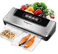 RRP £29.99 Bonsenkitchen Vacuum Food Sealer Machine for Sous Vide