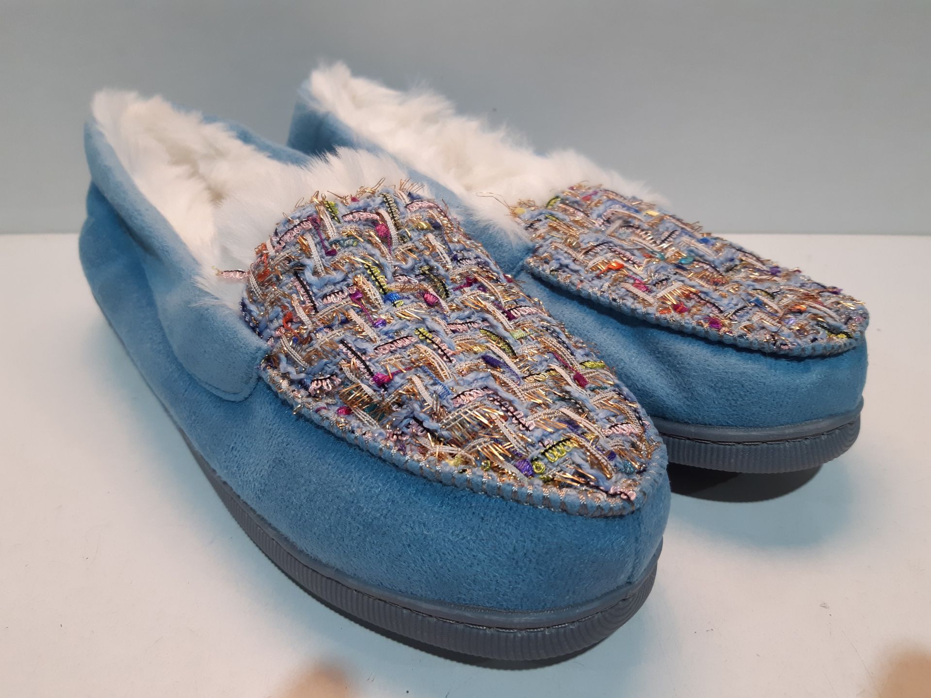 RRP £19.99 ONCAI Women's Slippers Memory Foam Plush Warm Winter - Image 2 of 2