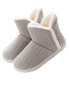 RRP £12.98 Mens Slippers Knitted Wool-Like Plush Fleece Lined