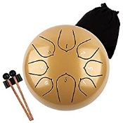 RRP £25.03 Lomuty 6 Inches 15 CM Steel Tongue Drum-8 Notes C Major