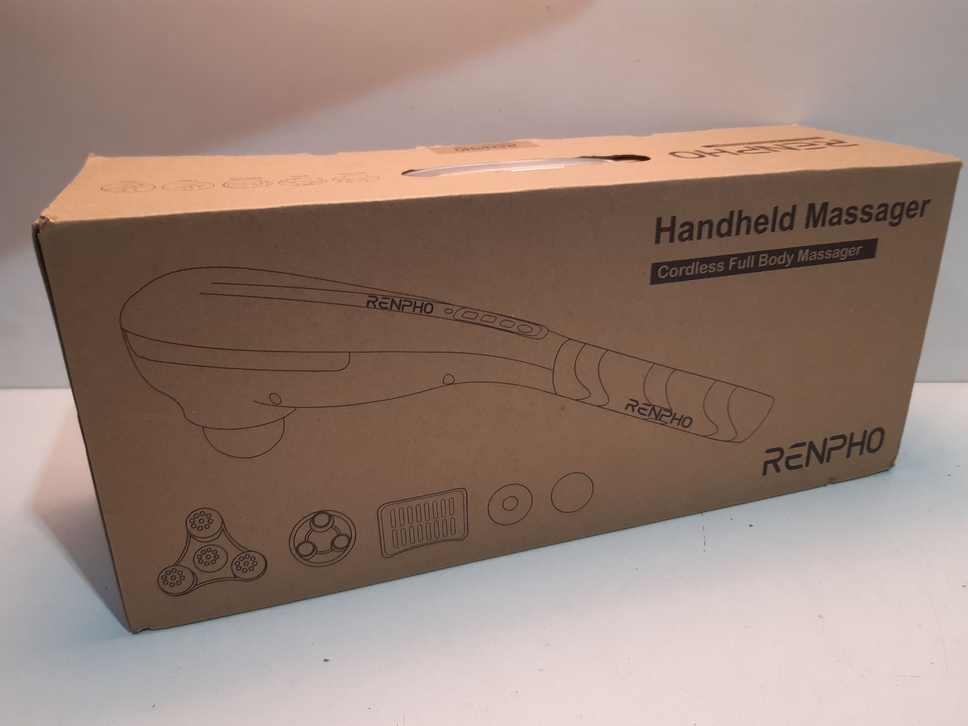 RRP £36.98 RENPHO Massager Rechargeable Cordless Handheld Massager - Image 2 of 2