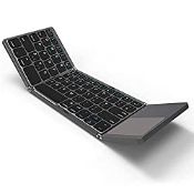 RRP £23.99 Folding Bluetooth Keyboard with Touchpad