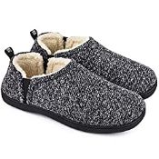 RRP £18.98 Snug Leaves Men's Fuzzy Wool Felt Memory Foam Slippers