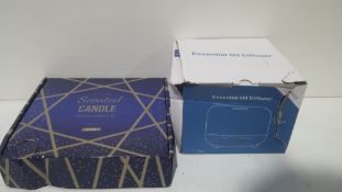 RRP £30.00 Boxed Essential Oil Diffuser and scented candle set