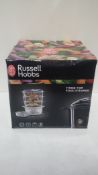 RRP £32 Boxed Russell Hobbs Three Tier Food Steamer
