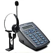 RRP £24.00 Hands-Free Call Center Dialpad Headset Telephone Noise Cancelling Headset