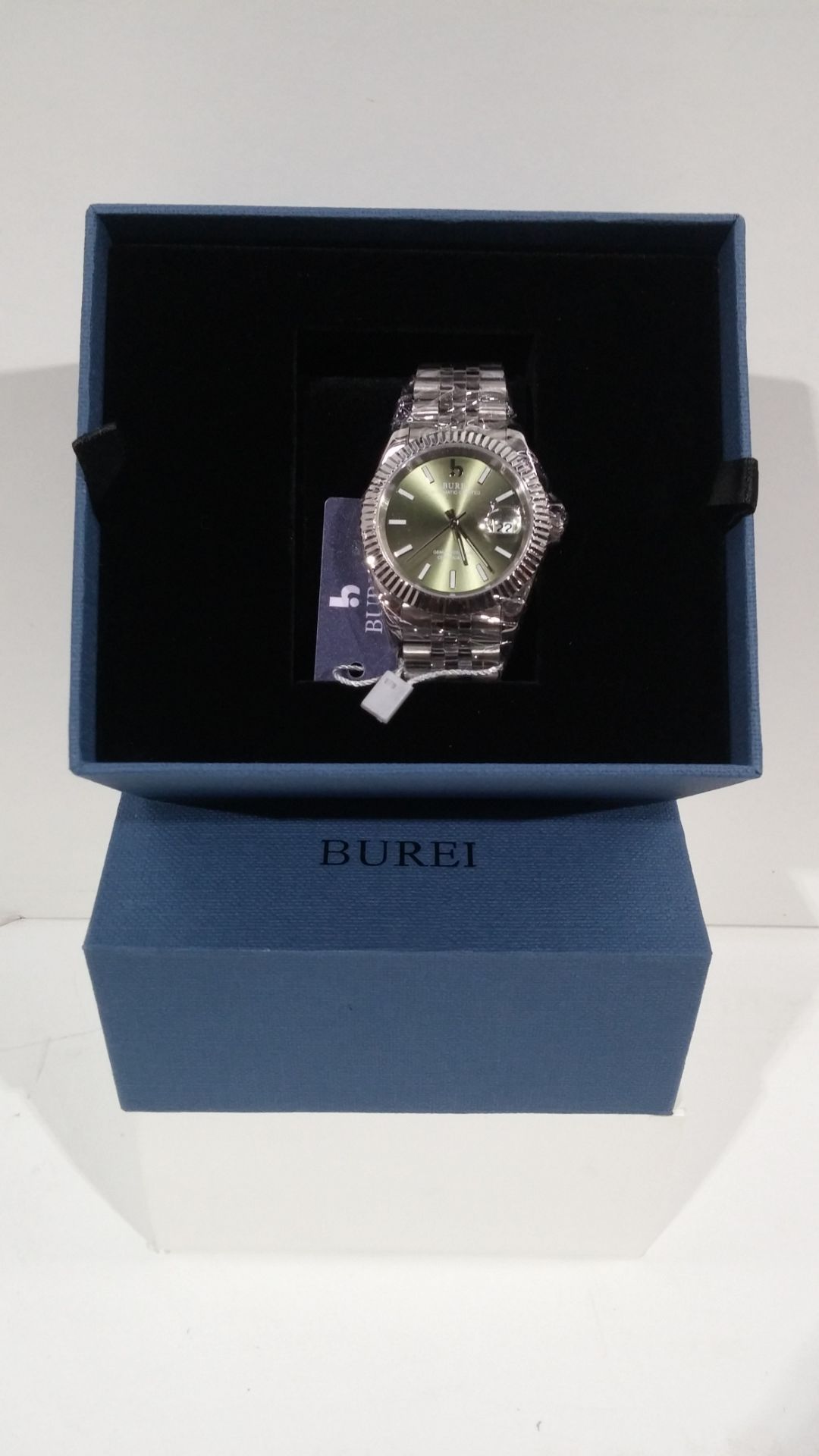 RRP £166.96 BUREI Mens Automatic Watches 24 Dial Analog Date Window - Image 2 of 2