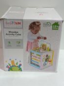 RRP £ 89.99 Boxed Wooden Activity Cube