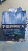 RRP £120 Boxed Ferrex 500W Belt and Disc Sander