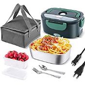 RRP £24.84 70W Faster Heating Electric Lunch Box[2022 Upgrade]